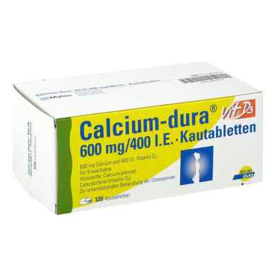 Calcium Dura Vit D3 600 mg/400 I.e. Kautabletten 120 szt. od  PZN 08920757