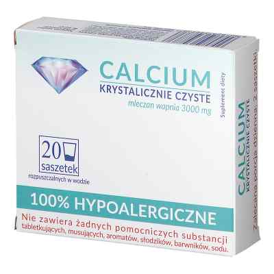 Calcium krystalicznie czyste saszetki 20  od UNIPHAR SP Z O.O. PZN 08300917