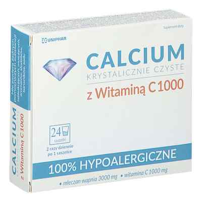 Calcium Krystalicznie Czyste z Witaminą C 1000 saszetki 24  od  PZN 08304498