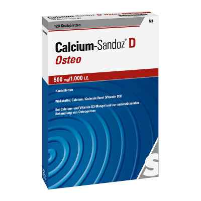 Calcium Sandoz D Osteo 500 mg/1.000 I.e. tabletki do żucia 120 szt. od Hexal AG PZN 11586279
