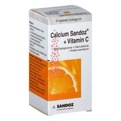 Calcium-Sandoz+Vitamin C tabletki musujące 10  od FAMAR LYON,FRANCE PZN 08302435