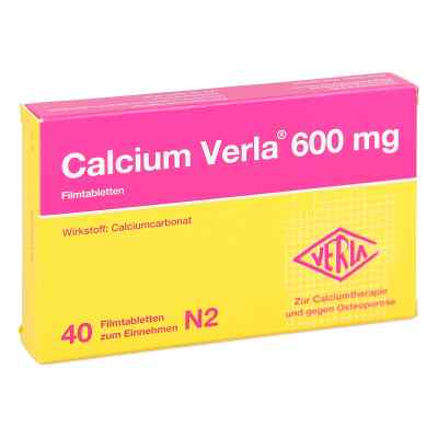 Calcium Verla 600 mg Filmtabl. 40 szt. od Verla-Pharm Arzneimittel GmbH &  PZN 01047357