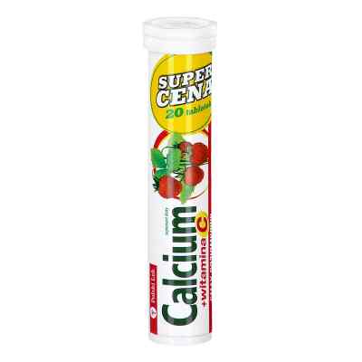 Calcium + witamina C smak poziomkowy tabletki musujące 20 od POLSKI LEK PZN 08301104