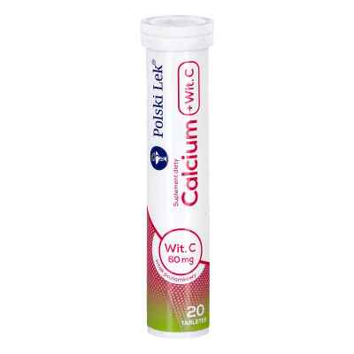 Calcium + witamina C smak poziomkowy tabletki musujące
