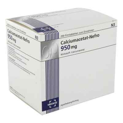 Calciumacetat Nefro 950 mg Tabletki powlekane 200 szt. od MEDICE Arzneimittel Pütter GmbH& PZN 03078209