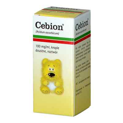 Cebion krople doustne z witaminą C 100 mg/ml 30 ml od LUSOMEDICAMENTA-SOCIEDATE TECNICA FARMACEUTICA S.A PZN 08300220