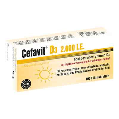 Cefavit D3 2.000 I.e. Tabletki powlekane 100 szt. od Cefak KG PZN 12490044