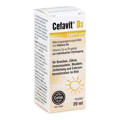 Cefavit D3 Liquid pur Tropfen zum Einnehmen 20 ml od Cefak KG PZN 14218116