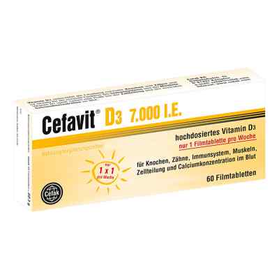 Cefavit witamina D3 7.000 I.e. tabletki powlekane 60 szt. od Cefak KG PZN 12347743