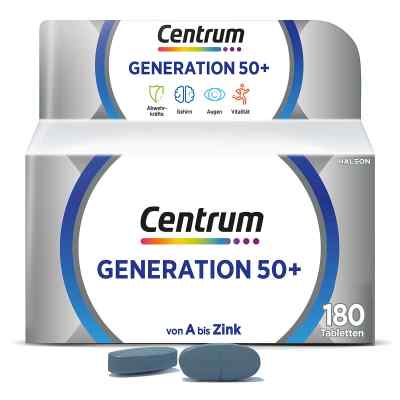 Centrum Generation 50+ Tabletki 180 szt. od Haleon Germany GmbH PZN 14170556