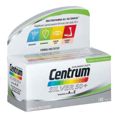 Centrum Silver 50+ tabletki 100  od GLAXOSMITHKLINE CONSUMER HEALTHCARE SP. Z O.O. PZN 08303169