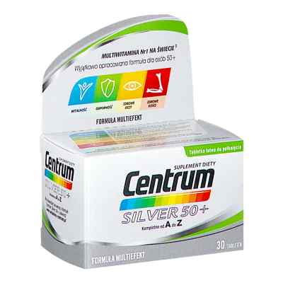 Centrum Silver 50+ tabletki 30  od GLAXOSMITHKLINE CONSUMER HEALTHC PZN 08303463