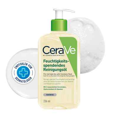 Cerave nawilżający pieniący się olejek do mycia dla skóry wrażli 236 ml od L'Oreal Deutschland GmbH PZN 17505891