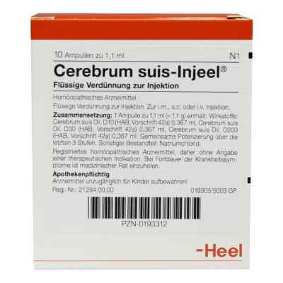 Cerebrum Suis Injeele 1,1 ml 10 szt. od Biologische Heilmittel Heel GmbH PZN 00193312