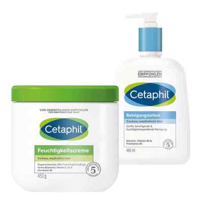 Cetaphil Krem nawilżający + Balsam oczyszczający