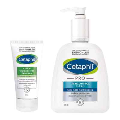 Cetaphil Pro Itchcontrol Clean Środek do mycia rąk + Repair Krem