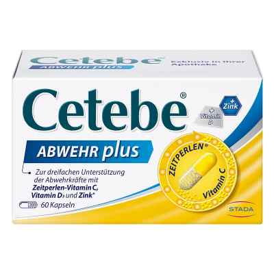Cetebe Abwehr plus witamina C + D3 + cynk kapsułki 60 szt. od STADA Consumer Health Deutschlan PZN 02411150
