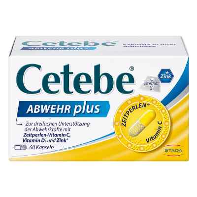 Cetebe Abwehr plus witamina C + D3 + cynk kapsułki 60 szt. od STADA GmbH PZN 02411150