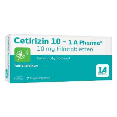 Cetirizin 10 1a Pharma tabletki powlekane 7 szt. od 1 A Pharma GmbH PZN 03823564