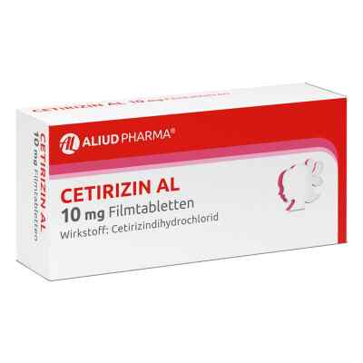 Cetirizin Al 10 mg Filmtabl. 7 szt. od ALIUD Pharma GmbH PZN 02406640