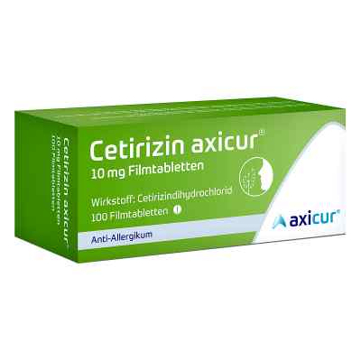 Cetirizin axicur 10 mg tabletki powlekane 100 szt. od PZN 14293520