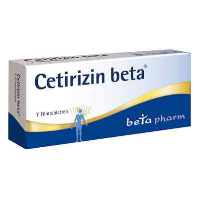 Cetirizin beta Filmtabl. 7 szt. od betapharm Arzneimittel GmbH PZN 02156858