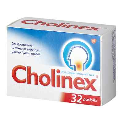 Cholinex 150 mg tabletki do ssania na ból gardła 32  od EWA S.A.PRZEDSIĘBIORSTWO PRODUKCYJNO-HANDLOWE PZN 08300974