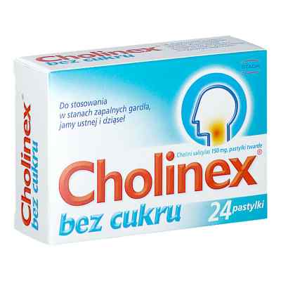 Cholinex pastylki 24 od EWA S.A.PRZEDSIĘBIORSTWO PRODUKCYJNO-HANDLOWE PZN 08302362