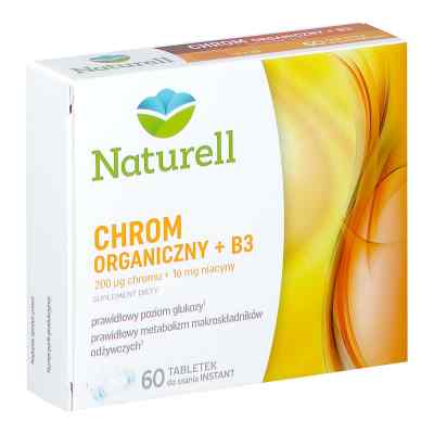 Chrom Organiczny + B3 tabletki do ssania 60  od NATURELL AB PZN 08302182