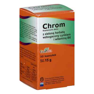 Chrom z zieloną herbatą Gorvita tabletki