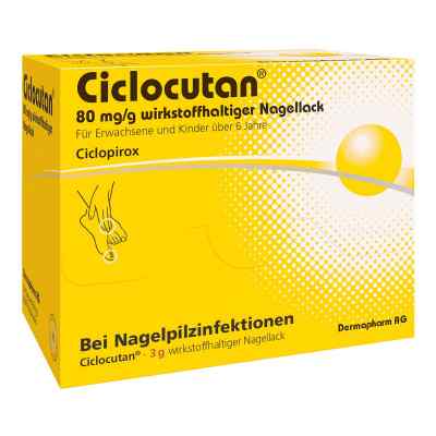 Ciclocutan 80 mg/g wirkstoffhaltiger lakier do paznokci 3 g od DERMAPHARM AG PZN 09758276