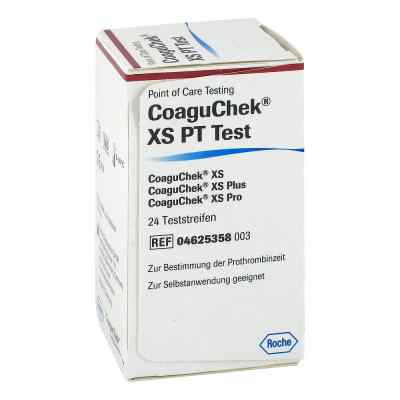 Coagu Chek Xs Pt test krzepliwości krwi 24 szt. od Roche Diagnostics Deutschland Gm PZN 01001266