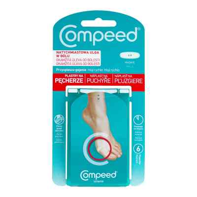 COMPEED Plastry na pęcherze wąskie 2.0x6.0cm 6  od JOHNSON & JOHNSON CONSUMER PZN 08302828