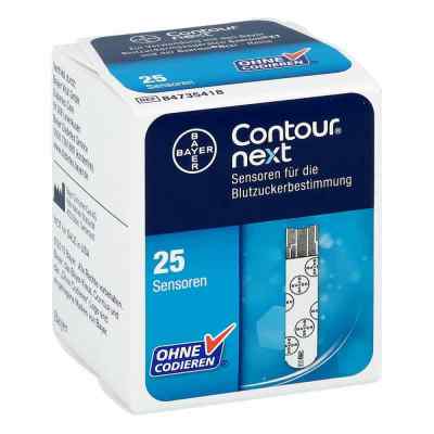 Contour next Sensoren paski 1X25 szt. od Ascensia Diabetes Care Deutschland GmbH PZN 11160126