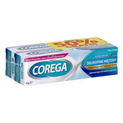 Corega Extra Strong delikatnie miętowy duopack