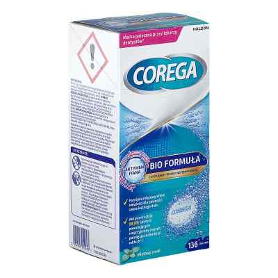 Corega Tabs Bio Formuła Tabletki do czyszczenia protez zębowych