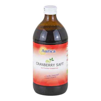 Cranberry 100% sok nie z koncentratu Bio 500 ml od AURICA Naturheilm.u.Naturwaren G PZN 05463058