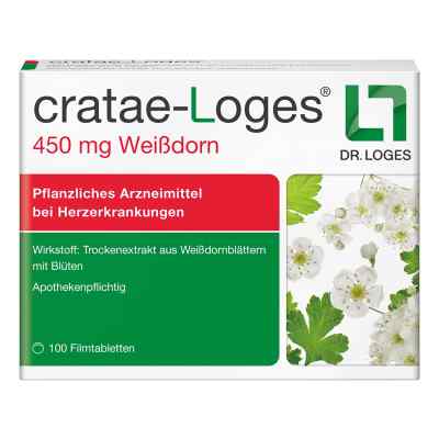 Cratae-loges 450 Mg Weißdorn Filmtabletten 100 szt. od Dr. Loges + Co. GmbH PZN 17611311