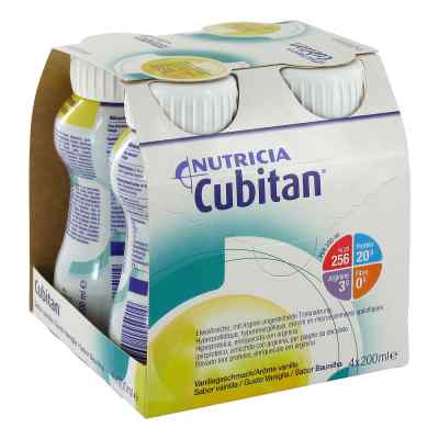 Cubitan Vanillegeschmack Trinkflasche 4X200 ml od Danone Deutschland GmbH PZN 00247344