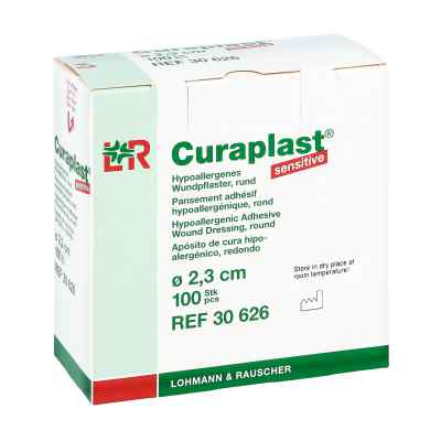 Curaplast Strips Sensitiv rund 2,3cm 100 szt. od Lohmann & Rauscher GmbH & Co.KG PZN 07632921