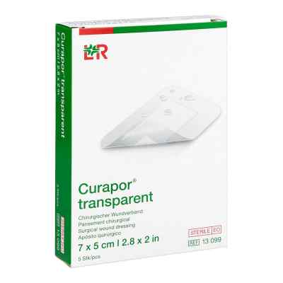 Curapor 7x5cm przezroczysty opatrunek na rany jałowy 5 szt. od Lohmann & Rauscher GmbH & Co.KG PZN 02913124