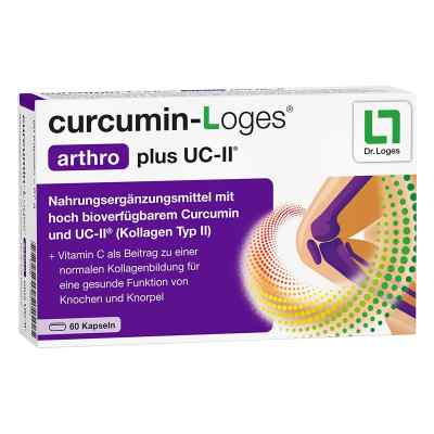 Curcumin-loges Arthro Plus Uc-ii Kapseln 60 szt. od Dr. Loges + Co. GmbH PZN 17887295