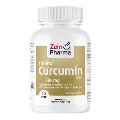 Curcumin-triplex3 500 mg/Kap.95% Curcumin+bioperin 40 szt. od Zein Pharma - Germany GmbH PZN 08405162