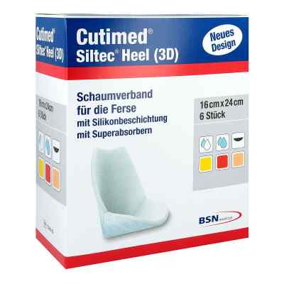 Cutimed Siltec Heel 3d 16x24 cm Kompressen 6 szt. od BSN medical GmbH PZN 07342353