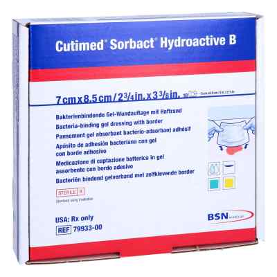 Cutimed Sorbact Hydroactive B Gel-v.7x8,5 cm haft.