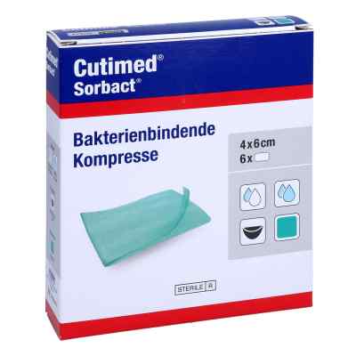 Cutimed Sorbact Kompressen 4x6 cm