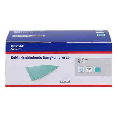 Cutimed Sorbact Saugkompressen 10x20 cm