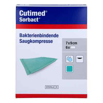 Cutimed Sorbact Saugkompressen 7x9 cm