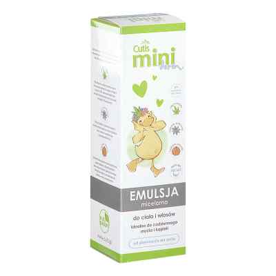 Cutis Mini Derm emulsja micelarna do mycia ciała i włosów 200 ml od  PZN 08304077