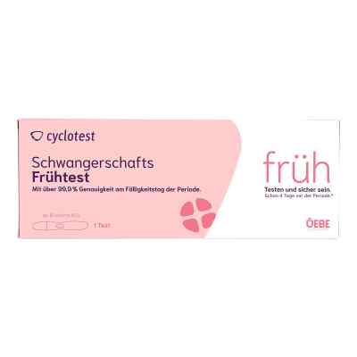 Cyclotest Schwangerschafts-frühtest 10 mlU/ml Urin 1 szt. od Uebe Medical GmbH PZN 13513014